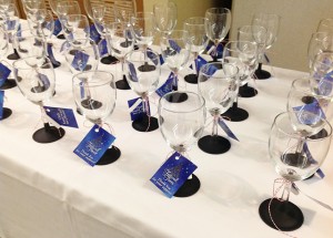 Chalk Painted Wine Glasses