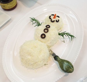 Snowman Cheese Ball Recipe